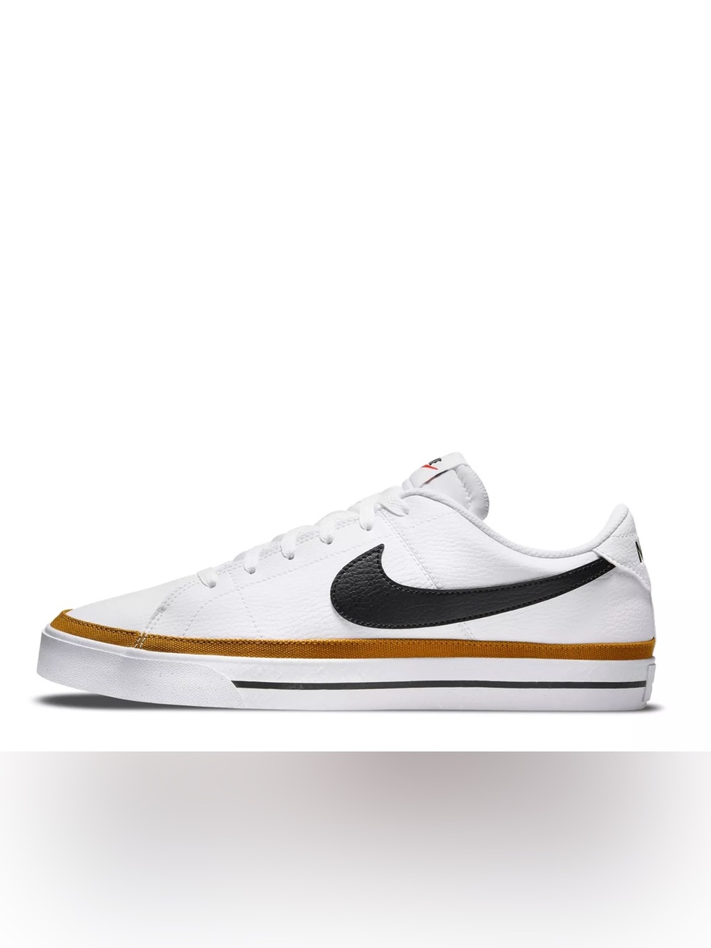 Nike Herren court legacy White black desert leather Low-Top Sneakers